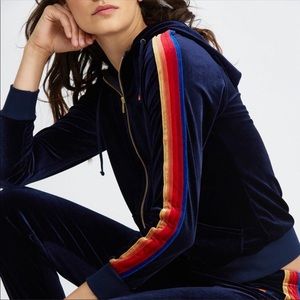 Aviator Nation Blue Velvet Hoodie